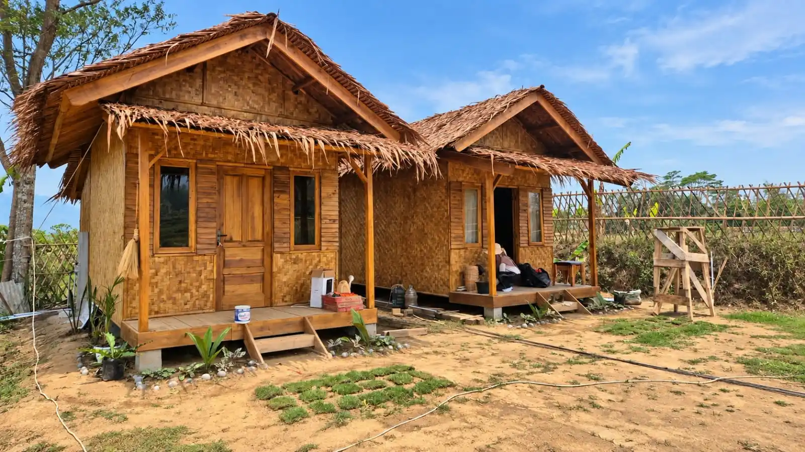 Natural bamboo and timber architecture at Ardara Lodge