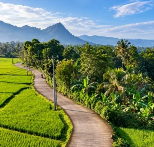 Illustrative highland scenery, not a verified Garut location